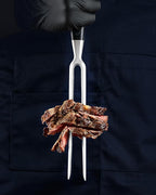 KYOKU Kitchen Carving Fork, 8 in. Japanese Turkey Carving Fork for Meat Cutting, Full-Tang Meat Fork with Pakkawood Handle Mosaic Pin, Stainless Steel Kitchen Fork for Picnic Barbeque Catering