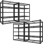 ROOMTEC 48" W Garage Shelving Heavy Duty,2800LBS Storage Shelves,5-Tier Adjustable Metal Shelving Utility Shelf Rack Garage Storage Organize for Storage Industrial, Warehouse, Basement