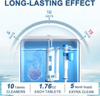 Toilet Bowl Cleaners, Automatic Toilet Bowl Cleaner Tablets Blue Gel Powerful Clean, Septic Safe Toilet Tank Cleaner, Bathroom Deodorizer & Prevent Stain, Fresh Scent-10 PACKS