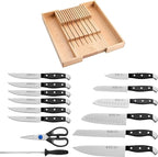Henckels Statement 15-pc Knife Set with In-Drawer Knife Tray, Razor-Sharp, German Engineered Informed by over 100 Years of Experience, Lightweight and Strong, Dishwasher Safe