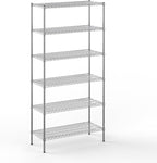 18" Deep x 42" Wide x 86" Height Wire Shelving Kit | 6-Tier | NSF Commercial Storage Rack Unit