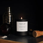 Moodcast Nightcap Scented Candle – Aesthetic Candle for Home, Rum, Black Plum & Tonka, Clean Coco Wax Blend, Vegan, Paraben-Free, 45-Hour Long Lasting Burn – 8oz