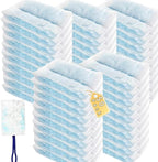 Duster Refills Compatible with Swiffer Duster, Heavy Duty Multi Surface Duster Replacement with 1 Extra Handle for Cleaning Furniture, Blinds, Ceiling Fans and Car (Blue-50 Pack)