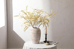 ALMA Wide Mouth Large Ceramic Vase, 12'' Tall White Rustic Pampas Grass Vase for Table Centerpieces, Boho Decorative Vase for Living Room, Farmhouse, Entryway, Mantel, Bookshelf, Home Decor