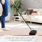 Fuller Brush 17027 Electrostatic Carpet & Floor Sweeper - 9" Cleaning Path - Lightweight - Ideal for Crumby Messes - Works On Carpets & Hard Floor Surfaces - Black