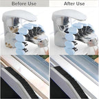 Crevice Cleaning Brush Hard Bristle Grout Brush Scrub Brush Toilet Brush Cleaning Tools Cleaning Supplies for Household Use Bathroom Kitchen 3 Pcs (Black&Blue)