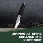 Kizer Scuttler Fixed Blade Knife with Sheath, 2.05 Inch D2 Steel Lightweight EDC Knife, D2 Handle Fixed Blade Hunting Knives, Small Survival Camping Knives, 1058A1