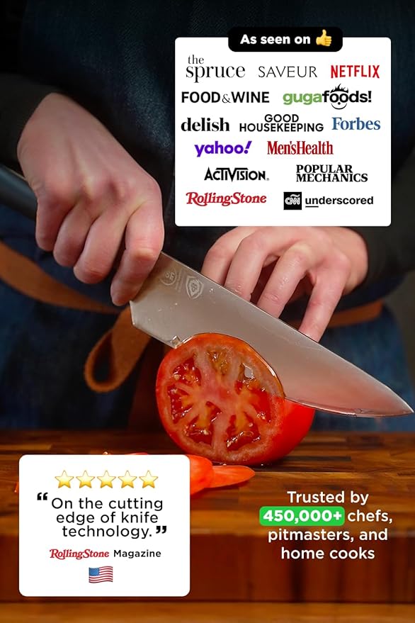 Dalstrong Chef Knife - 8 inch - Vanquish Series - Forged High Carbon German Steel - POM Handle - Professional Kitchen Knife Gift- Razor Sharp Chef's Knife - NSF Certified