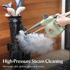BISSELL® Steam Shot™ OmniReach handheld portable steam cleaner for tile, grout, windows, bathrooms, kitchens, fabric steaming tool, includes 10 tools