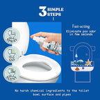 Clean-n-Fresh Toilet Spray, Ocean Mist, Air Freshener Bathroom Spray, Toilet Bathroom Odor Deodorizer, 6.8 Fl.Oz - Sea Salt, Jasmine & Bergamot