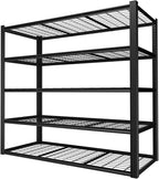 ROOMTEC 60" W Garage Shelving Heavy Duty,33000LBS Storage Shelves,5-Tier Adjustable Metal Shelving Utility Shelf Rack Garage Storage Organize for Storage Industrial, Warehouse, Basement