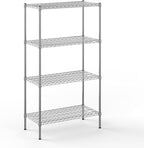 18" Deep x 36" Wide x 64" Height Wire Shelving Kit | 4-Tier | NSF Commercial Storage Rack Unit