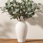 Ceramic Flower Vase Home Decor - Large Tall Farmhouse Table Vases Rustic Vintage Living Room Kitchen Bedroom Decorations for House Book Shelf Office Coffee Desk Dining Fireplace (11" Rustic)