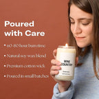 Homesick Scented Candles for Home (Wine Country) - 13.75 oz Long-Lasting Soy Wax Blend Jar Candle Gifts for Women & Men, 60-80 Hours Burn Time - Notes of Grapevines, Santal & Lily of The Valley