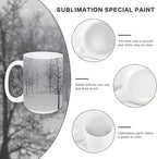 Sublimation Mugs Blank 15 oz White Ceramic Coffee Mugs Bulk for 24 pcs White Blank Coated Cup for Coffee,Latte, Soup, Milk, Hot Cocoa DIY Mug