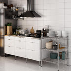 24" Deep x 24" Wide x 34" Height Wire Shelving Kit | 3-Tier | NSF Commercial Storage Rack Unit