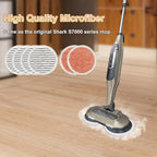 6 Pack S7000 Steam Mop Pads Replacement For Shark S7000AMZ S7001 S7001TGT S7000 Series Steam Mop, Microfiber and Reusable Mop Pads for Shark Steam & Scrub All-in-One Scrubbing Mop Pads for Cleaning