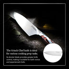Hammer Stahl 8-Inch High Carbon Chef Knife | Versatile Cooking Knife for Chopping, Slicing & Precision Cutting | German Forged Sharp Kitchen Knife | Ergonomic Quad-Tang Pakkawood Handle & Gift Box