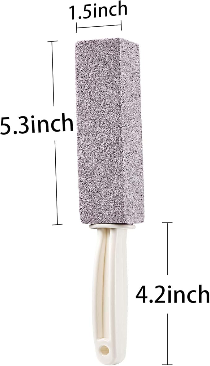 Honoson Pumice Stones for Cleaning with Handle Pumice Sticks for Removing Toilet Bowl Ring, Bath, Household, Kitchen(10 Packs)