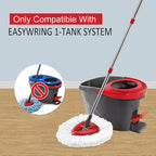 Spin Mop Handle,Head,Base Replacement Compatible with O-Cedar Easywring Microfiber Spin Mop - Replace 30-58in Stick/Pole+5Head Refill+1Base for Ocedar/O Cedar Easy Wring Spinning Mop Only 1Tank System