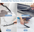 5 PCS Crevice Cleaning Brush, Multifunctional Hard Bristle Grout Cleaner Brush, Bathroom Cleaning Brush Tool with Clip,Kitchen Brush for Household, Kitchen, Window, Sink, Toilet, Grout