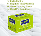 Dr.Easy Dryer Sheets Free & Clear Plant Based all ingredients for Sensitive Skin 160 Ct 100% Rayon Fabric Softener sheet unscented & no dyes Reduce Static & Wrinkles Soften Clothes Help Repel Pet Hair