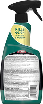 Weiman Disinfectant Granite Cleaner and Polish With Microfiber Cloth - Safely Clean Disinfect and Shine Granite Marble Soapstone Quartz Quartzite Slate Limestone Corian Laminate Tile Countertop