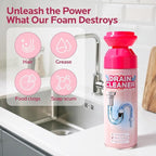 Foaming Drain Cleaner Clog Remover: Sink Cleaner Pipe Clogged Opener for Kitchen Bathroom Toilet Tubs and Showers (1 Pack)