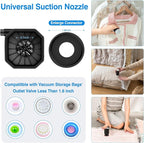 Cordless Electric Pump for Vacuum Storage Bags Travel Air Pump for Various Space Saver Bags Portable Rechargable Seal Bag Pump for Compression Clothes, Blanket, Luggage (Storage Bag Not Included)