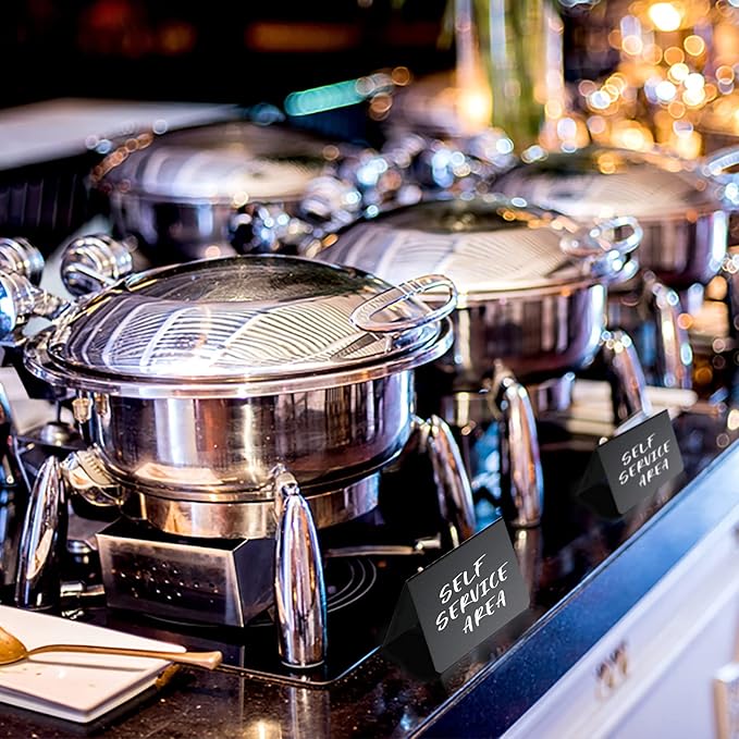 12 Pack 4"x3"Mini Chalkboard Signs for Chalk Sign for Food - Party - Buffet - Table Sign Chalkboard - Wedding - Bakery - Small