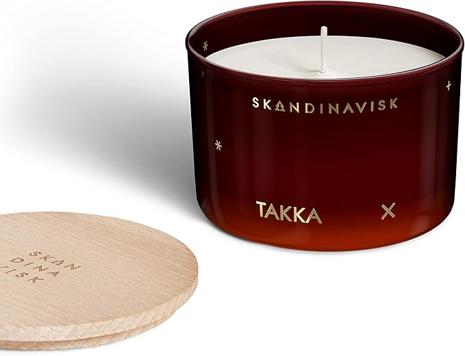 Skandinavisk Winter Spirit Giftset of 3 Scented Candles. Skog 'Forest', JUL 'Christmas', and SNÖ 'Snow'. Vegan Formula. 3 x 3.17 oz. Gift Set