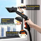 Dyna-Living Steam Cleaner 1800W Steamer for Cleaning 5 Bar Steamer Cleaner for Car Detailing 320°F High Temperature High Pressure Steamer for Carpets Floor with 1.8 L Inner Water Tank