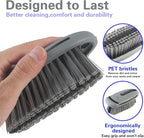 Carpet and Upholstery Cleaning Brush,Carpet Scrubber Stiff Bristle Detailing Scrub Brushes,Interior Leather Brush for Car and Home (Gray)