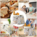 Bread Bags for Homemade bread,2 Pack Sourdough Bread Bags,Beeswax Bread Bags for Bourdough,Reusable Bread Storage
