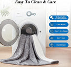 Westinghouse Full Size Heated Blanket, Soft Flannel to Sherpa Reversible, Electric Blanket Full with 10 Heating Settings & 1-12 Hours Auto Shut Off, Machine Washable, (72" x 84", Light Grey)