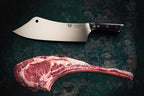 Dalstrong Chef & Cleaver Hybrid Knife - 12 inch Extra-Large - The Crixus - Gladiator Series Elite - HC German Steel - G10 Handle - Heavy Duty - w/Sheath - NSF Certified