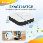 KEEPOW SpinWave Vac Filter Replacement Compatible with Bissell SpinWave + Vac Cordless 37643/3764 All-in-one Powered Spin Mop & Vacuum, Vacuum Mop Filters (2 Pack)