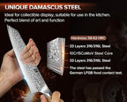 XINZUO Damascus 8.3 Inch Kiritsuke Chef Knife,Hand Forged High Carbon Steel Sharp Kitchen Cutting Knife,Comfortable Ergonomic Full Tang Figured Sycamore Wood Handle