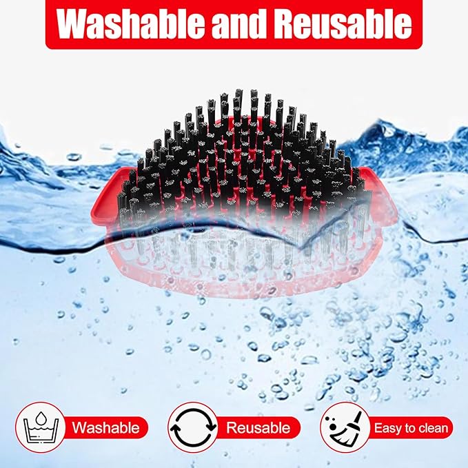 Spin Mop Handle Replacement for Ocedar,4-Section 30-58" Extendable Length Mop Handles and 2 Pack Upgrade Mop Scrubber Head,Mop Base Compatible with Ocedar EasyWring 1 Tank for Hard Floor Cleaning