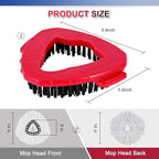 Mop Replacement Head for O Cedar Spin Mop 1 Tank System, 4 Head with 3 Mop Replace Head & One Scrub Brush Head,Microfiber Spin Mop Refills and Floor Scrubber Mop Replace