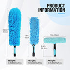 Lineslife Feather Duster,3 PCS Reusable Bendable Washable Cobweb Duster for Home Office Cleaning High Ceilings,Furniture,Roof
