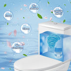 Toilet Bowl Cleaner 6 Bottles,Long-Lasting Toilet Tank Cleaner,Automatic Toilet Bowl Cleaner Tablets in Bottles for Tank Bathroom Powerful Cleaning Easy to Use,Up to 12 Months Total