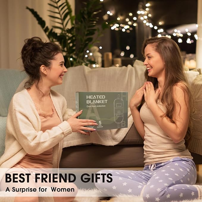 Pink Heated Blanket Electric Throw, 50X60, Heating Throw with 10 Levels & 8 Hours Auto Off, Plaid Checkered Sherpa Blanket Warmer Gifts for Women Mom Trendy Teen Girl, Home Decor for Living Room