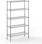 14" Deep x 36" Wide x 64" Height Wire Shelving Kit | 5-Tier | NSF Commercial Storage Rack Unit