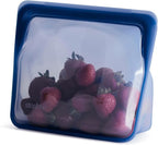 Stasher Premium Silicone Reusable Food Storage Stand-Up Mid Bag, Deep Ocean, Microwave, Sous Vide, Dishwasher, Oven and Freezer Safe, BPA Free, Leak-free, Eco-friendly, 56 Oz