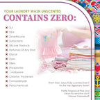 Fabric Softening Conditioner for Clothes| Safe for Babies & Kids with Sensitive Skin | Plant-Based | Includes 4 Refills | Unscented Rinse(200 Loads)