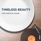 Corelle Vitrelle 18-Piece Service for 6 Dinnerware Set Triple Layer Glass and Chip Resistant, Lightweight Round Plates and Bowls Set, Country Cottage