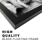 Bathroom Pictures Wall Decor Black and White Wall Art Funny Animal Canvas Print Giraffe in Bathtub Framed Farmhouse Painting Kids Bathroom Signs Decor