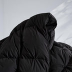 SNOWMAN Premium Down Comforter Cal King Size, Luxurious All Season Duvet Insert with Cotton Blended Fabric, 44oz Fill Weight Pinch Pleat Design Hotel Bedding Comforter (Black,108"x98")
