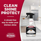 Weiman Quartz Countertop Cleaner and Polish (2 Pack w/Micro Towel) Clean and Shine Your Quartz Countertops Islands and Stone Surfaces with Ultra Violet Protection